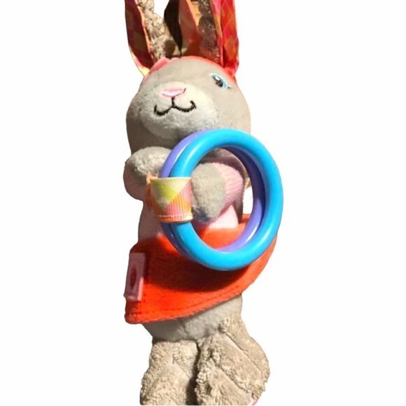 INFANTINO Peter Rabbit Lily Bobtail Bunny Rabbit Chime Plush Baby Teething Toy C - Picture 7 of 14
